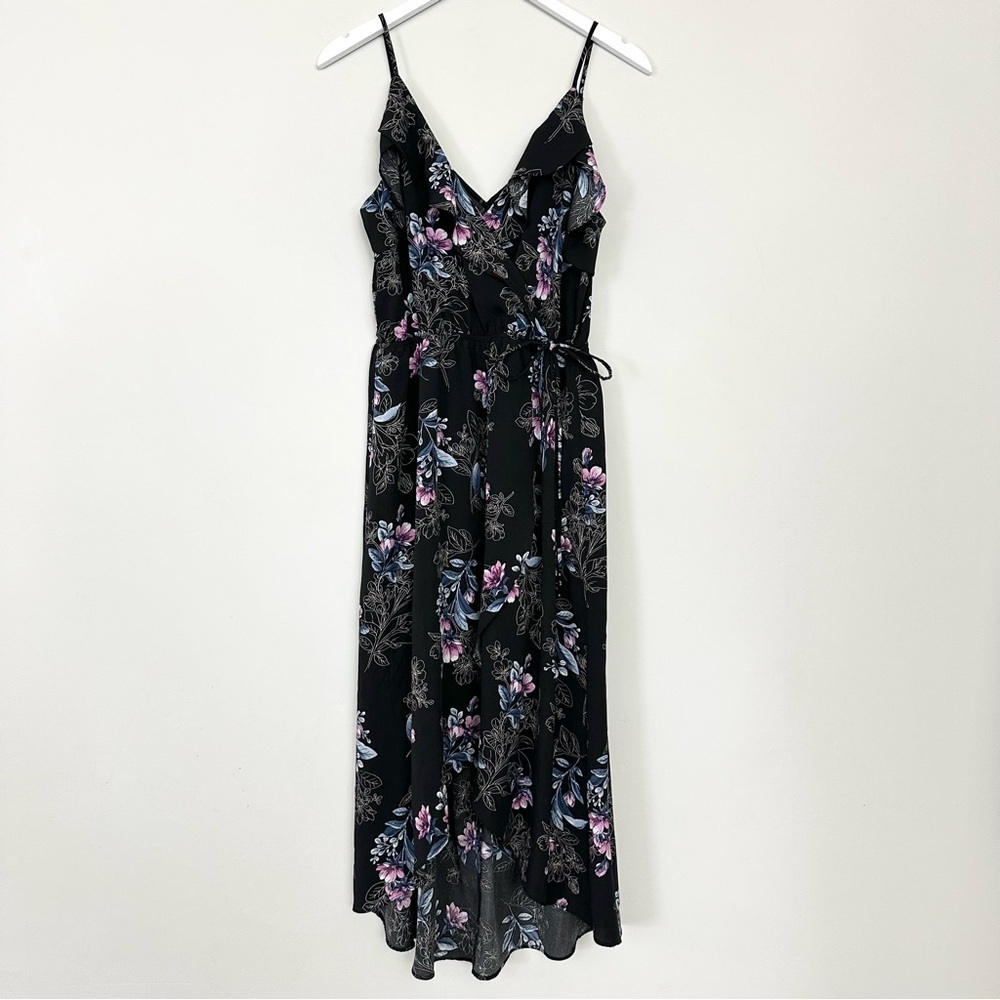 Meghan Los Angeles Floral Faux Wrap Dress
